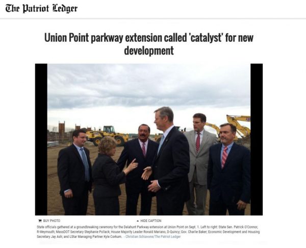 Groundbreaking ceremony for Union Point’s new downtown area