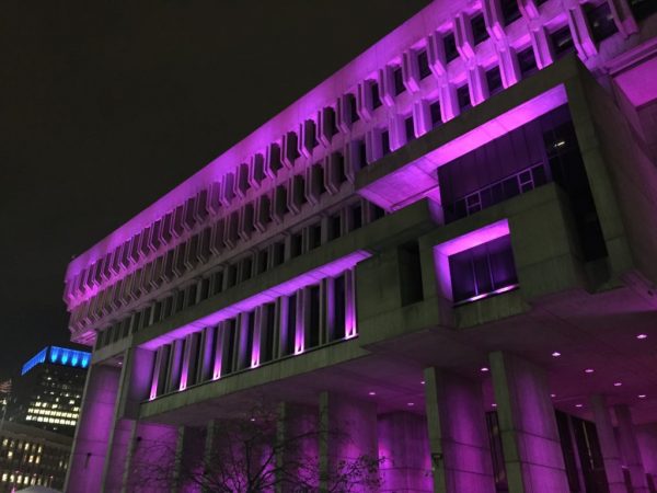 Boston celebrates an illuminated City Hall