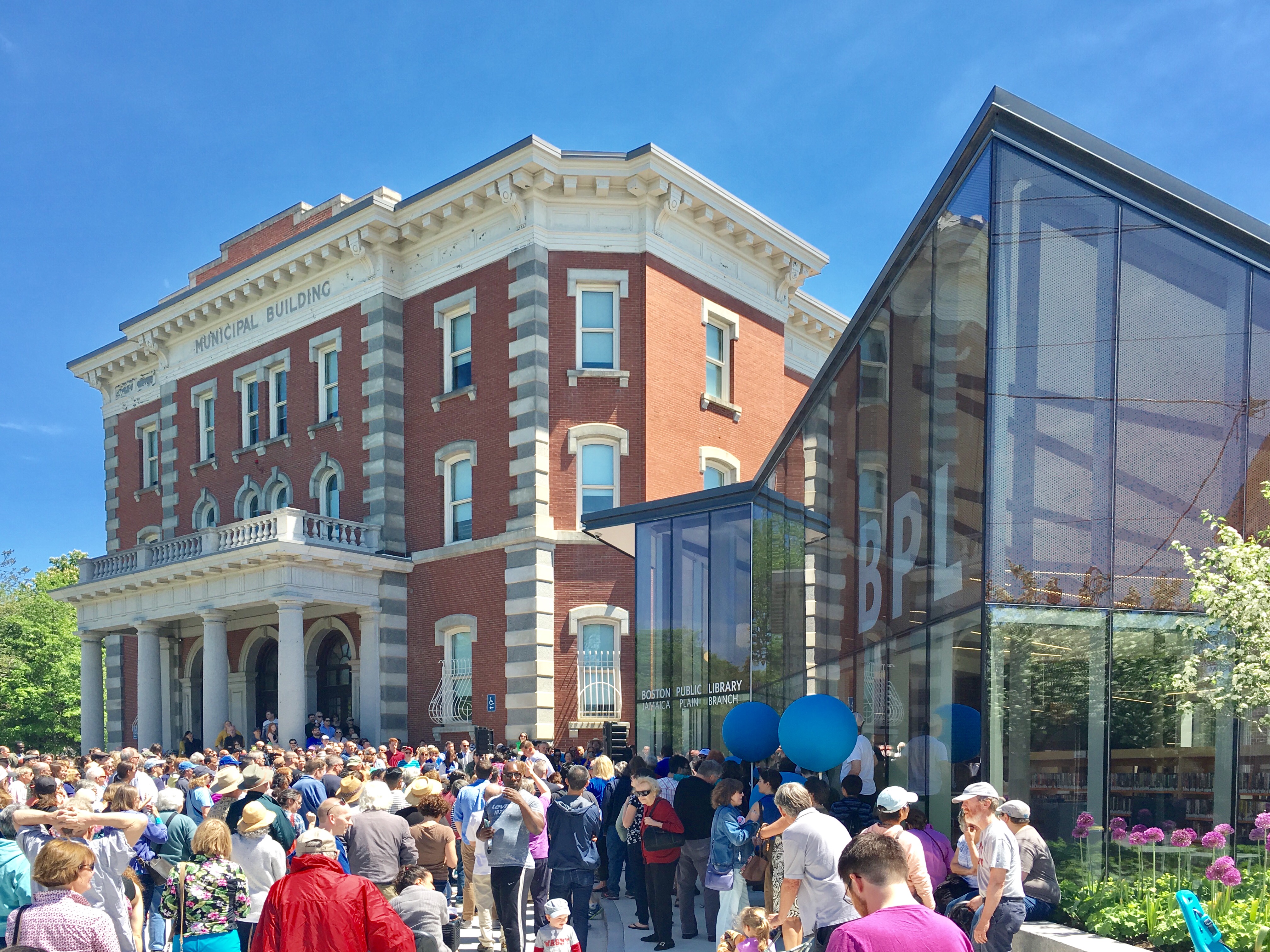 The Jamaica Plain Branch of the Boston Public Library officially reopens!