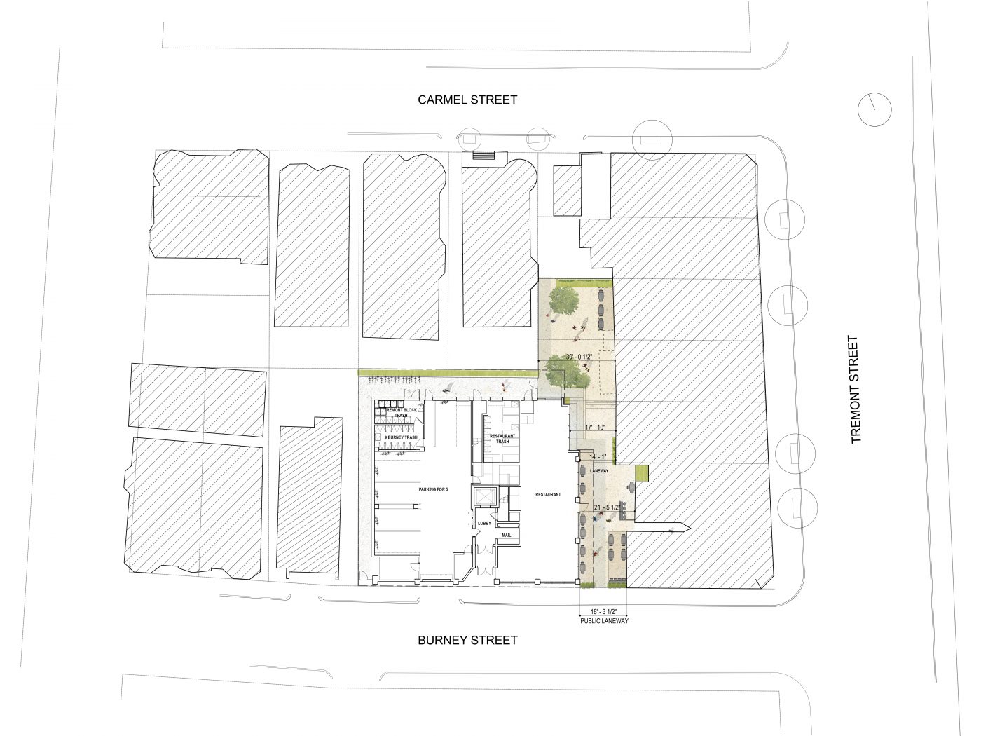 Burney Street Site Plan