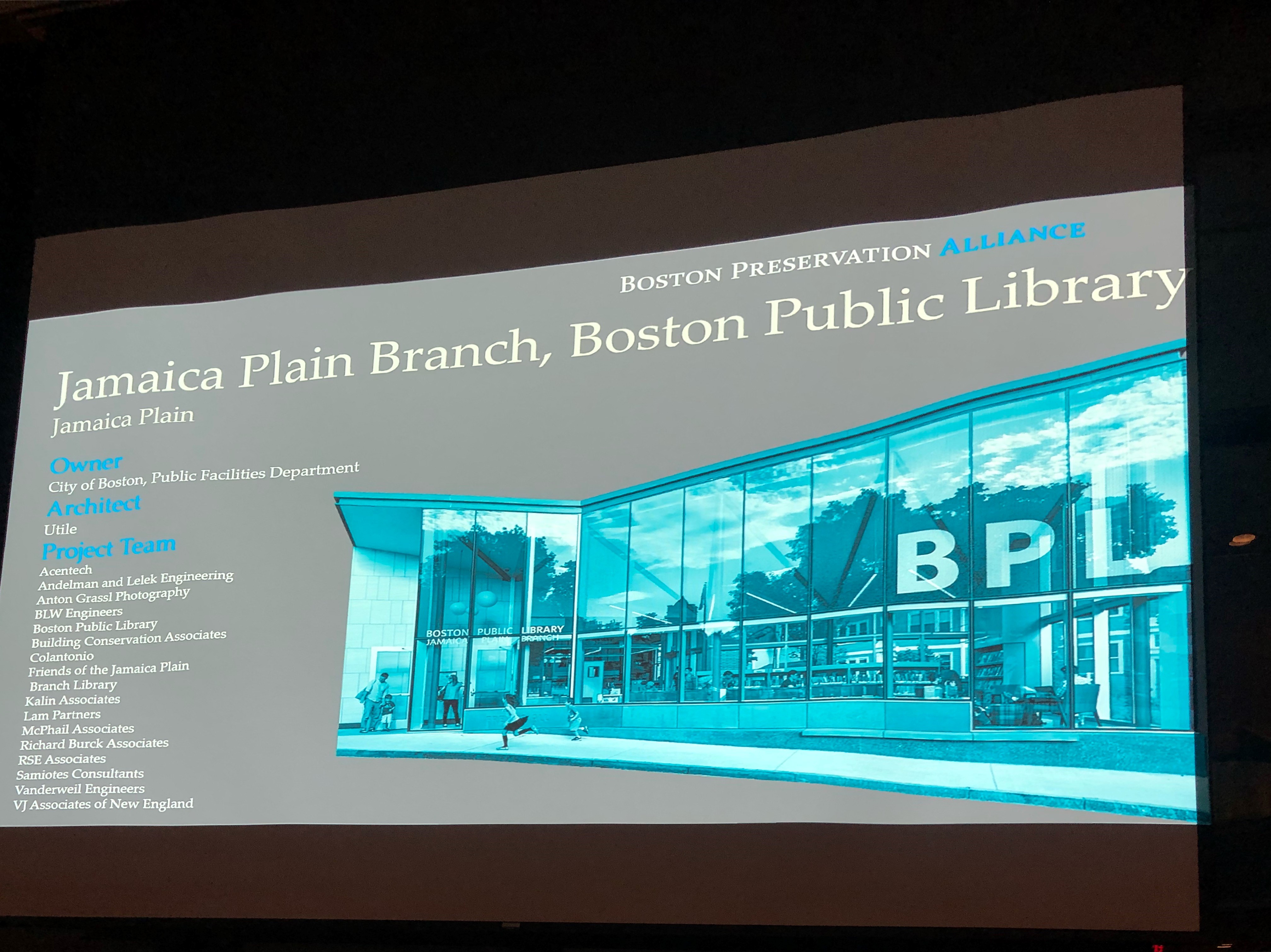 Boston Preservation Alliance 2018 Awards and 40th Anniversary Celebration