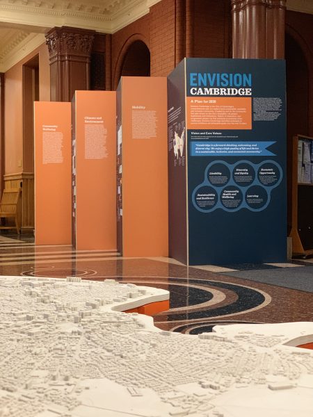 Stop by the Envision Cambridge exhibition at Cambridge City Hall!