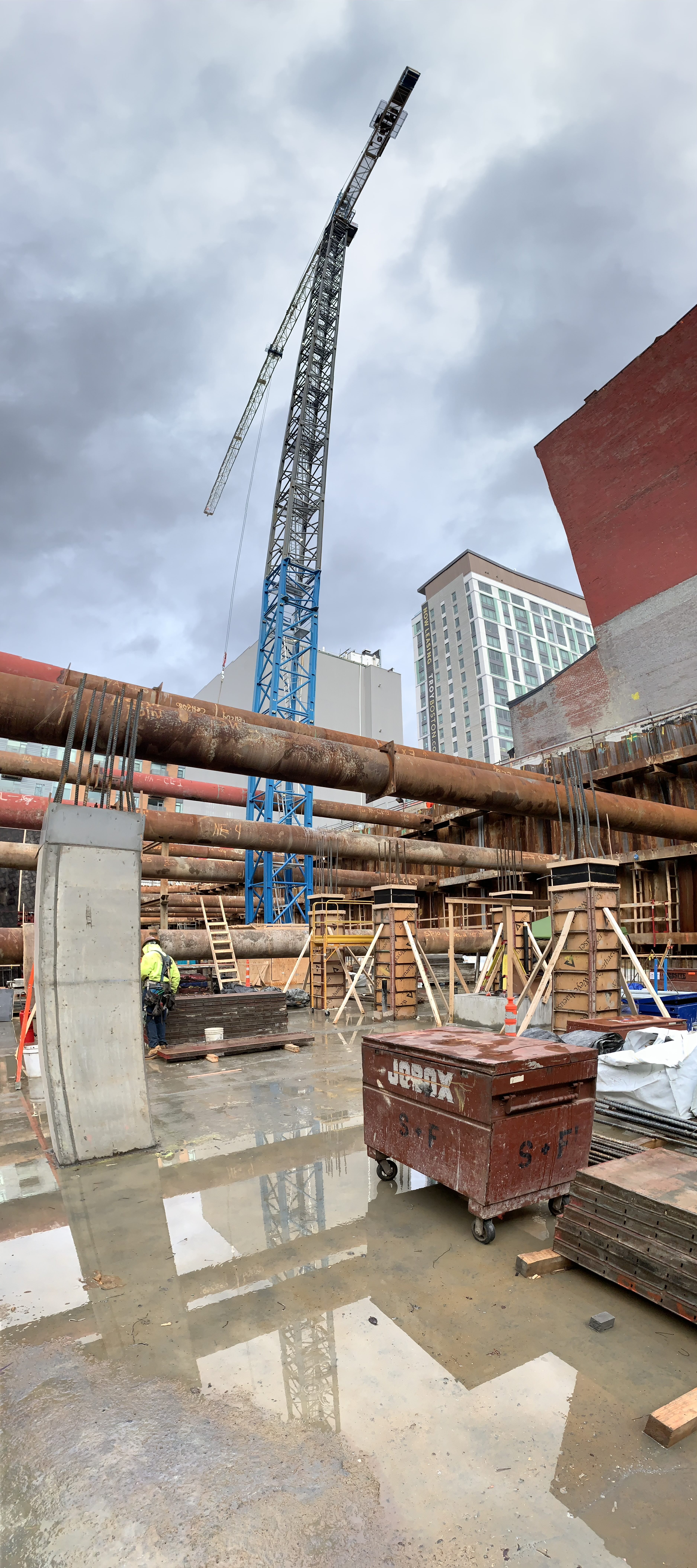 Checking in on 380 Harrison’s rising steel
