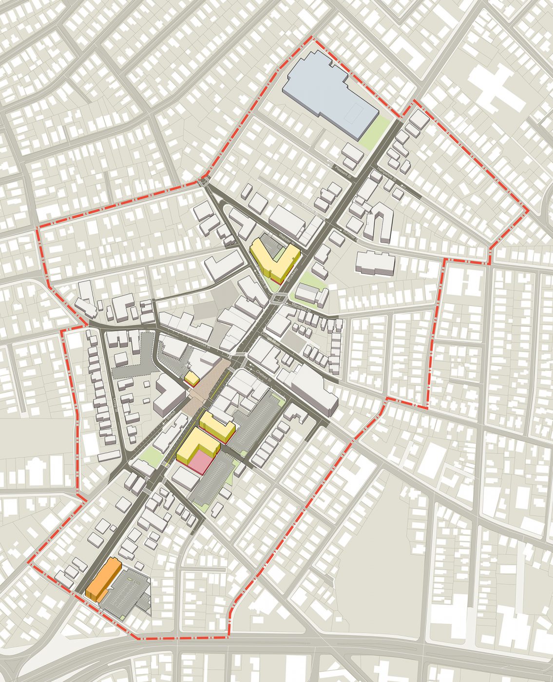 Everett Square Streetscape