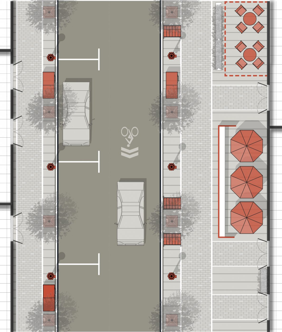 Everett Square Streetscape