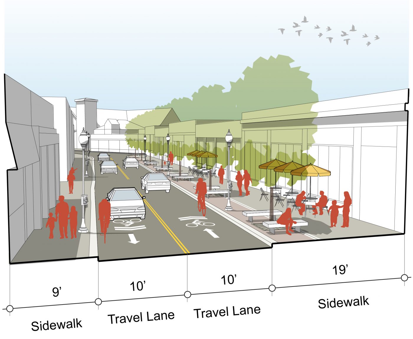 Everett Square Streetscape