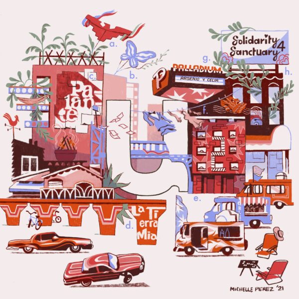 Artist Michelle Perez re-envisions Utile logo for Hispanic Heritage Month